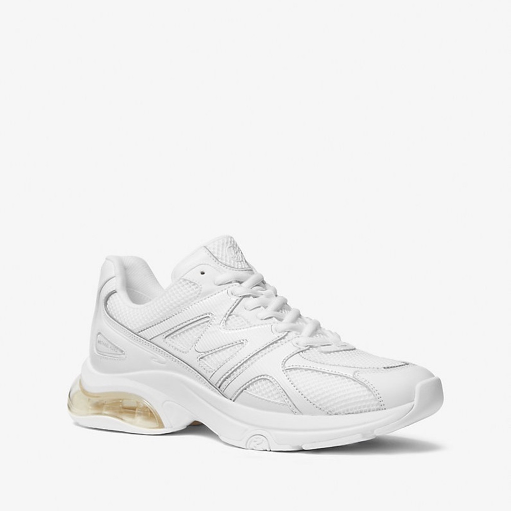 Michael Kors kit Women's mesh & leather White Athletic Sneakers 11